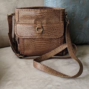 Vegan Crocodile embossed handbag designer inspired